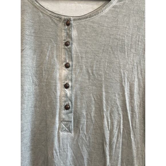 NWT Soft Surroundings Hand Dyed Green Tunic Silk Trim Plus Size 1X 3/4 Sleeve - Picture 5 of 10